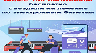 Более 150 льготников бесплатно съездили на лечение в этом году по электронным билетам